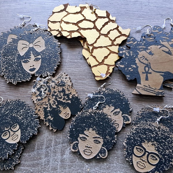 Afro Earrings - Etsy