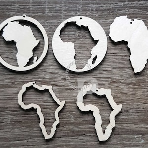 10 formas de madera de abedul africana para hacer joyas, cortadas con láser, pendientes, manualidades, decoupage, madera pequeña, grande, sin terminar, envío gratuito
