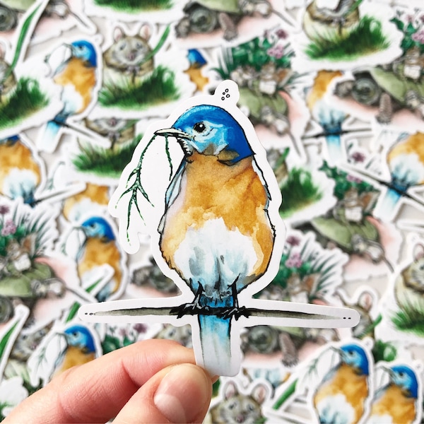 Blue Bird - Die Cut Vinyl Sticker