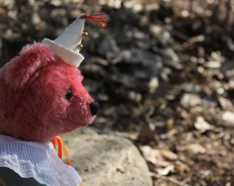 Handmade Collectible Teddy Bear Clown Grant OOAK