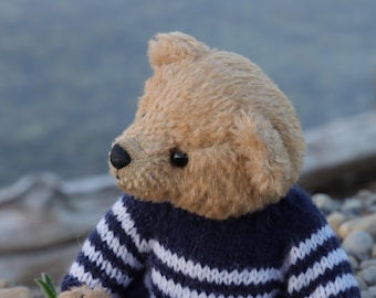 Handmade Collectible Teddy Bear White Pepper