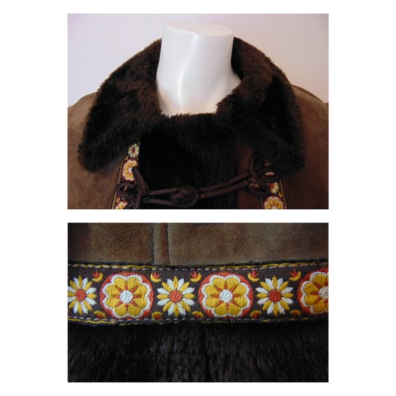 Vintage 60s Princess Coat // 70s Sheepskin Coat /… - image 6