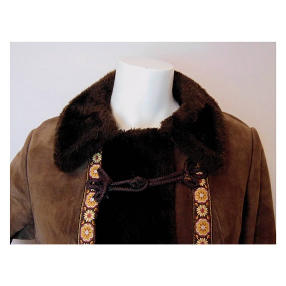 Vintage 60s Princess Coat // 70s Sheepskin Coat /… - image 4
