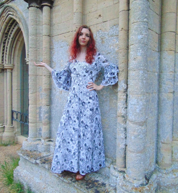 Vintage hippie maxi dress sale