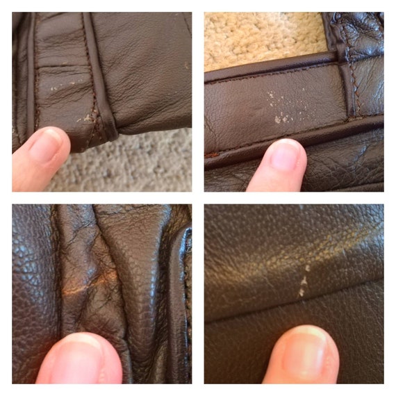 Vintage 70s Leather Handbag // 80s Leather Bag //… - image 10