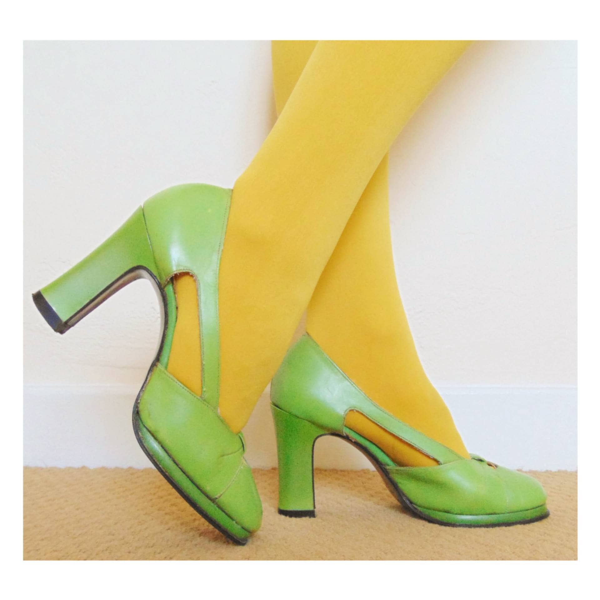 70s chunky heels
