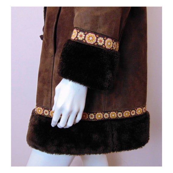 Vintage 60s Princess Coat // 70s Sheepskin Coat /… - image 5
