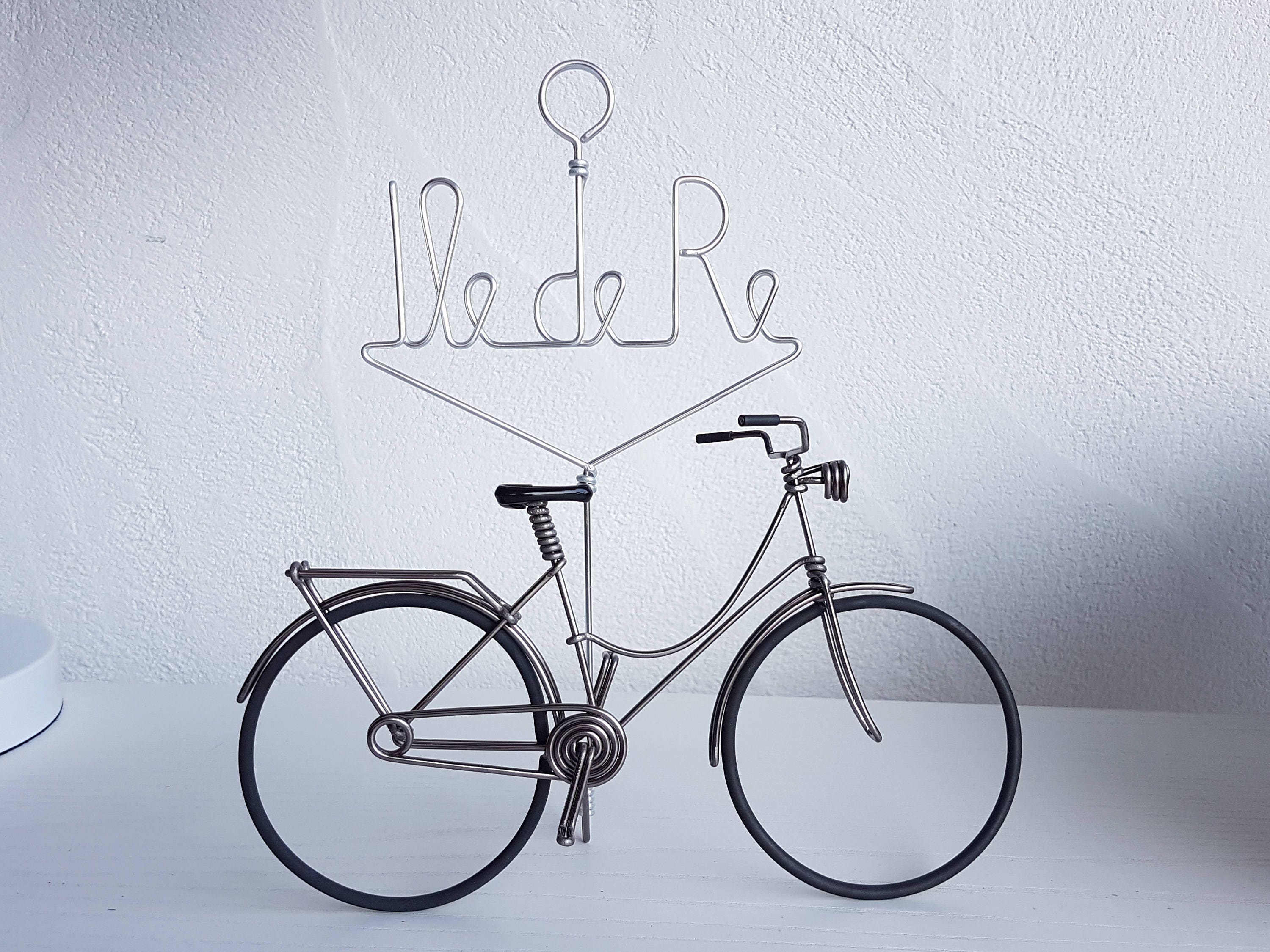 Vélo Hollandais Miniature Souvenir Île de Ré/Dutch Bike in Aluminium Wire
