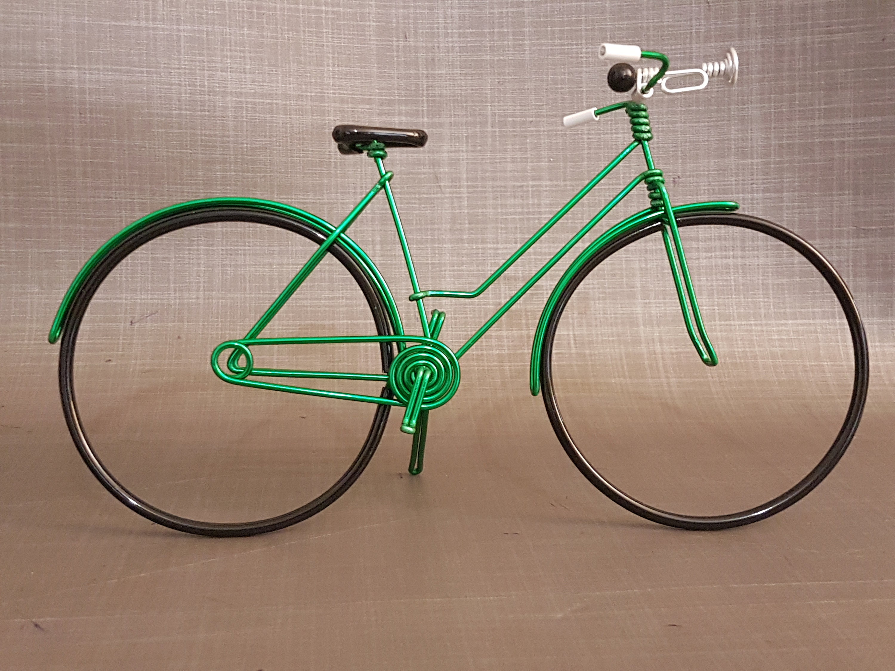 Miniature bike with trumpet horn / classic bike in aluminum Etsy