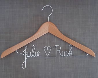 personalized wedding hanger