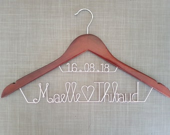 personalized wedding hanger