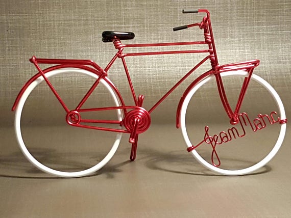 Trasportatore di biciclette olandese uomo Filo di alluminio in | Etsy Italia