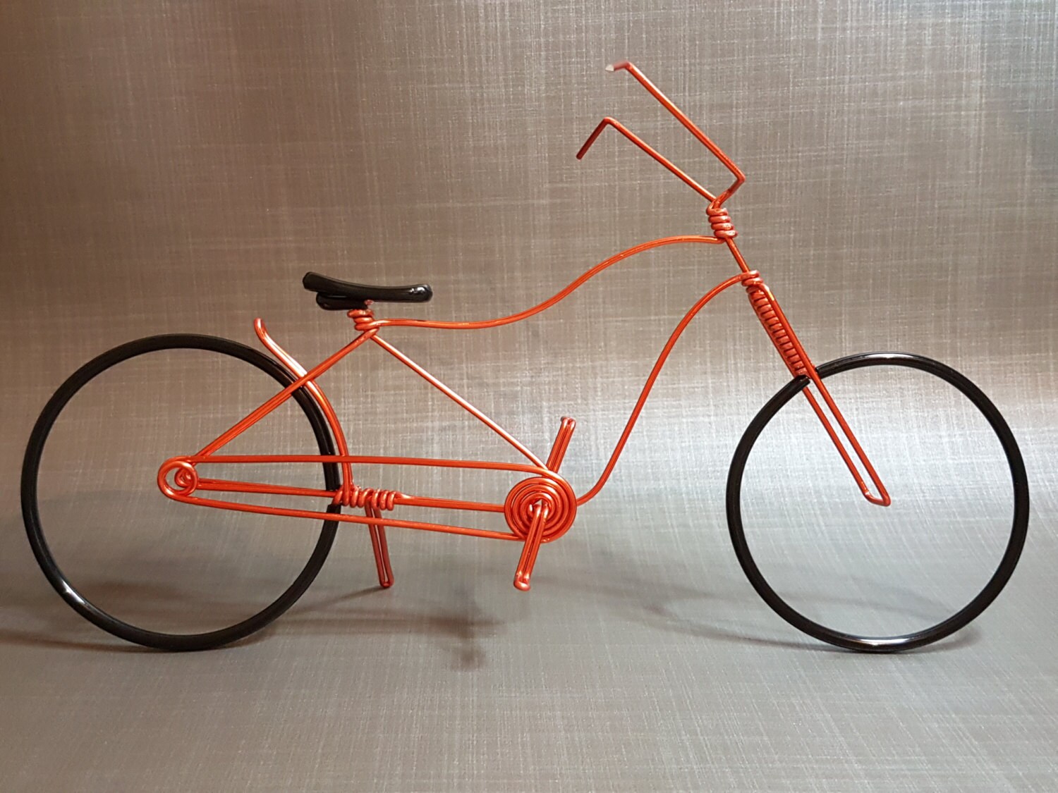 Vélo Shopper Miniature/Bike in Aluminium Wire