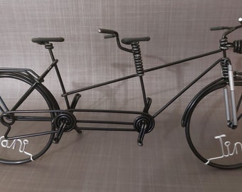 Miniature VTC tandem bike in aluminum wire