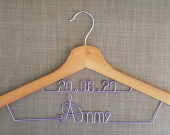 personalized wedding hanger