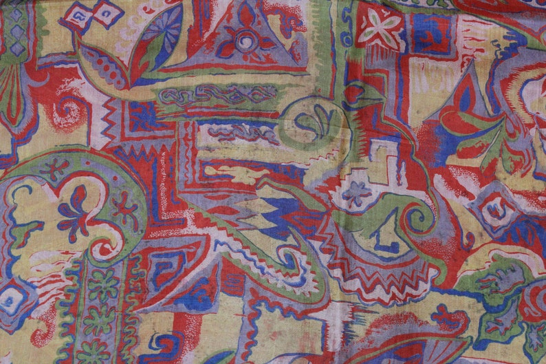 RAB194 100 /% Pure Silk Saree Vintage Indian Fabric Printed Work Traditional Clothing Sarong Wrap Craft Decor Women Home Dress Sari 5yd