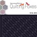Sashiko Kit Pre Printed Indigo Fabric Quilt Kit, Pillow Kit,Arrow Feathers Yabane Pattern, Japanese Instructional Kit QFSK-0209