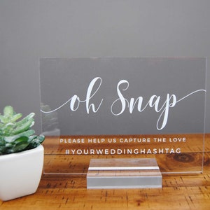 Wedding Hashtag Acrylic Sign, Wedding Sign, Share the Love Hashtag Wedding Signage, Baby Shower Sign - Willow 010