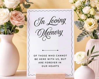 Letrero conmemorativo de boda, exhibición en mesa de recepción, acrílico, recuerdo en memoria de un ser querido, placa de homenaje para ceremonia, honrar a un ser querido.