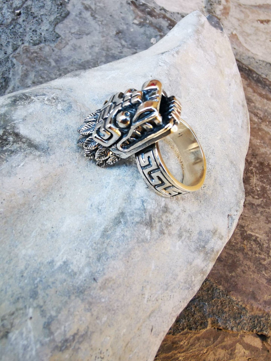 Quetzalcoatl Ring Etsy