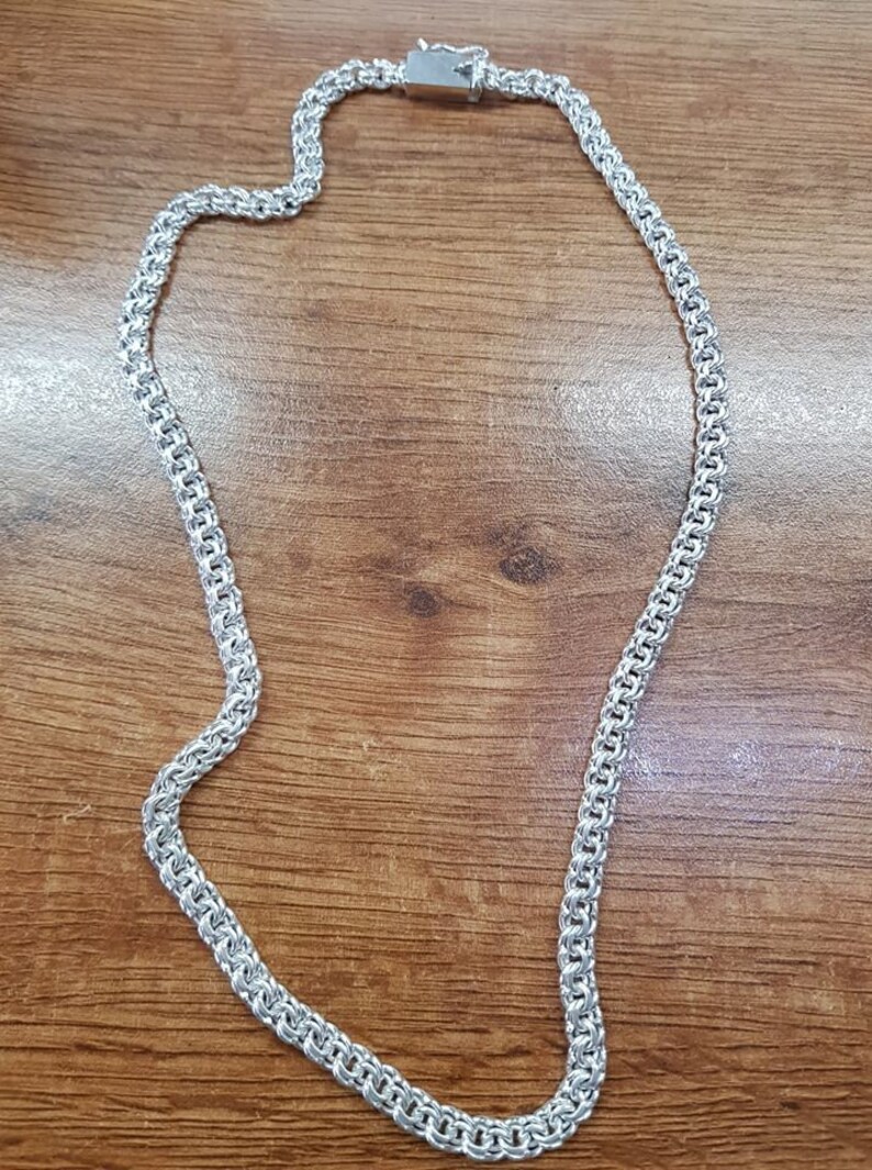 Chinese woven chain in silver .925 image 4