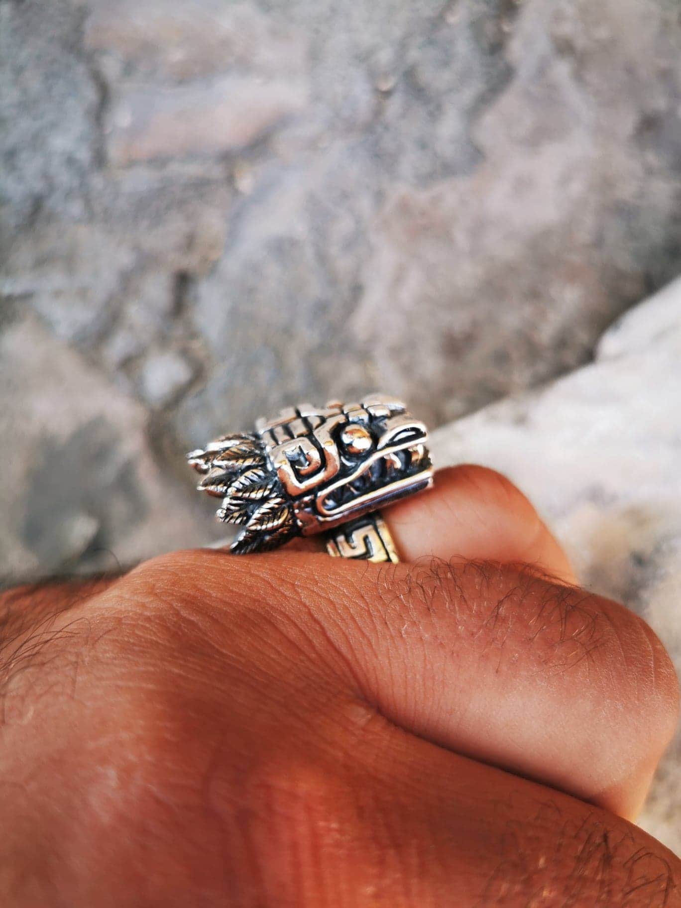 Quetzalcoatl ring Etsy