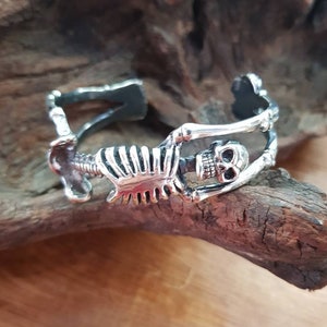 skeleton bracelet silver .925
