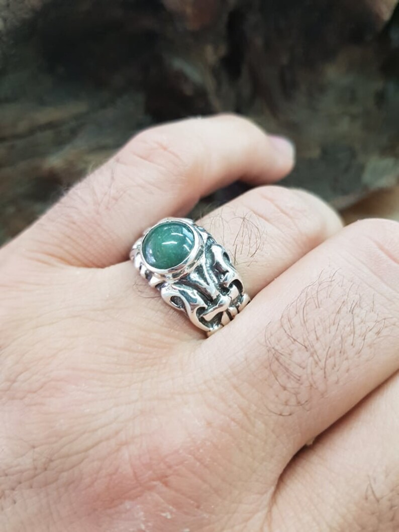 Blue Jade Ring Etsy Canada