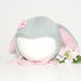 Mamie Stubbs reviewed Knit bunny hat knit grey merino baby hat knitted Easter baby bonnet MADE TO ORDER
