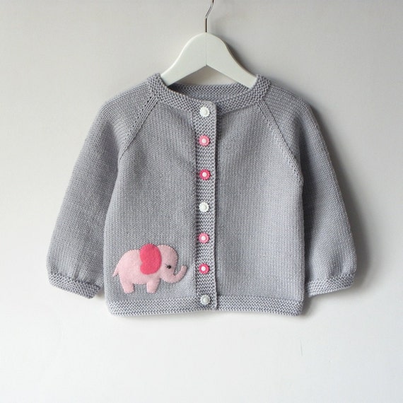 grey baby cardigan