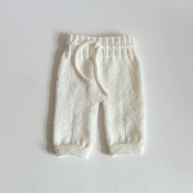 White baby set with brown dog knit merino wool baby set with Etsy