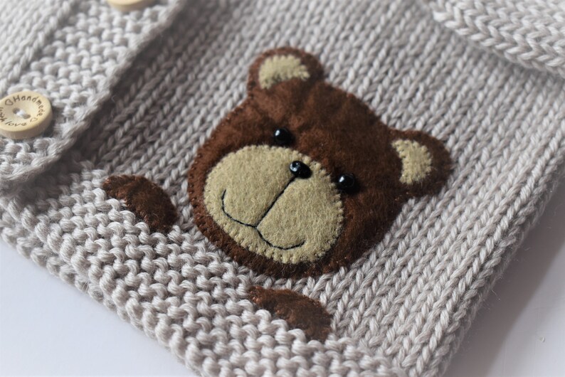 Bear costume bear outfit baby bear merino wool set baby clotging bear design new baby baby shower knit baby set MADE TO ORDER