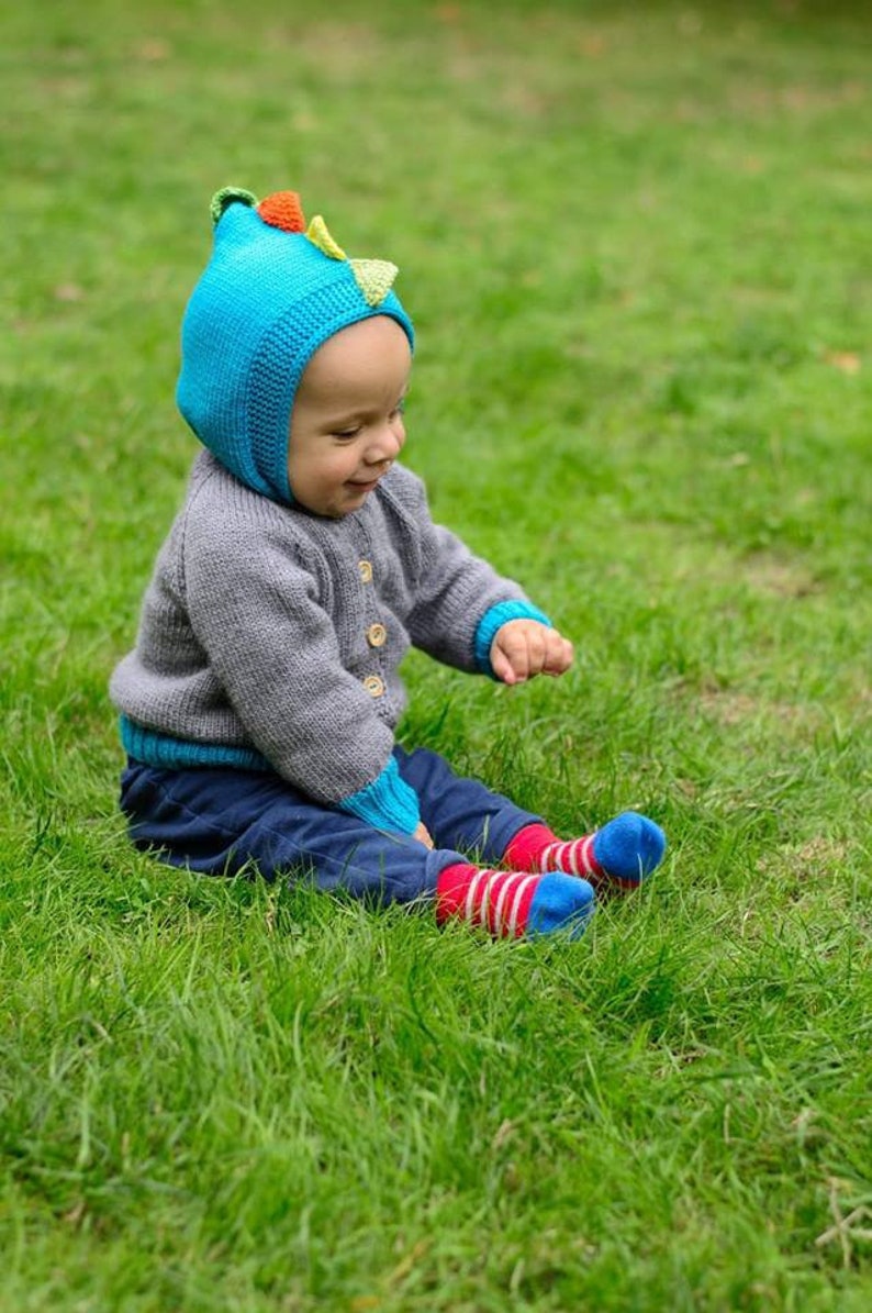 Hoodie sweater merino sweater baby sweater knit sweater grey and blue sweater chicken sweater baby shower new baby MADE TO ORDER