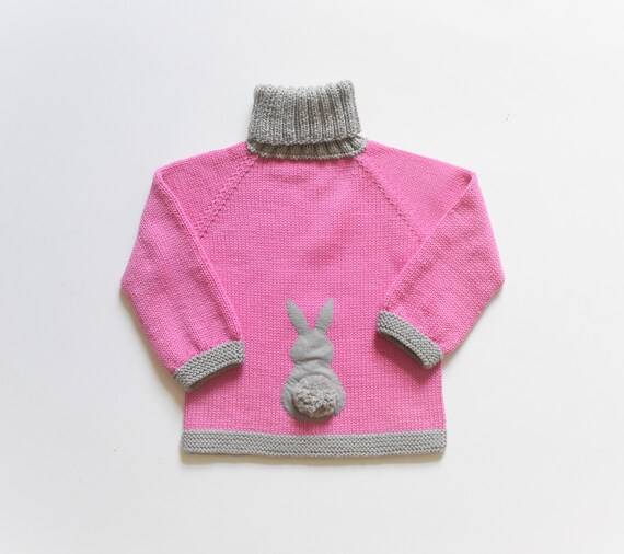 Download Easter Bunny Sweater Bunny Cardigan Wool Baby Sweater Rabbit Etsy
