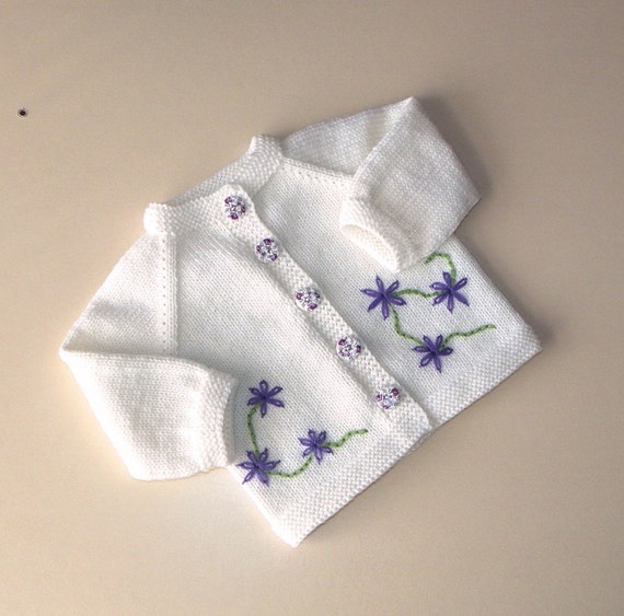 embroidery on baby sweater