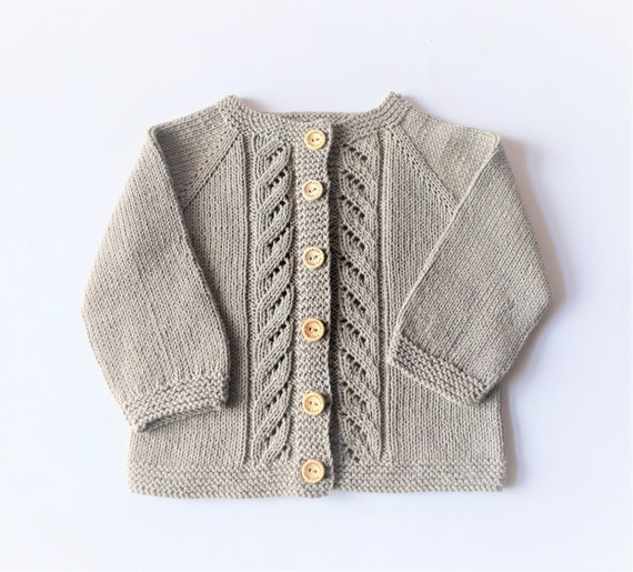 Hand-knit BabyToddler Linen Jacket