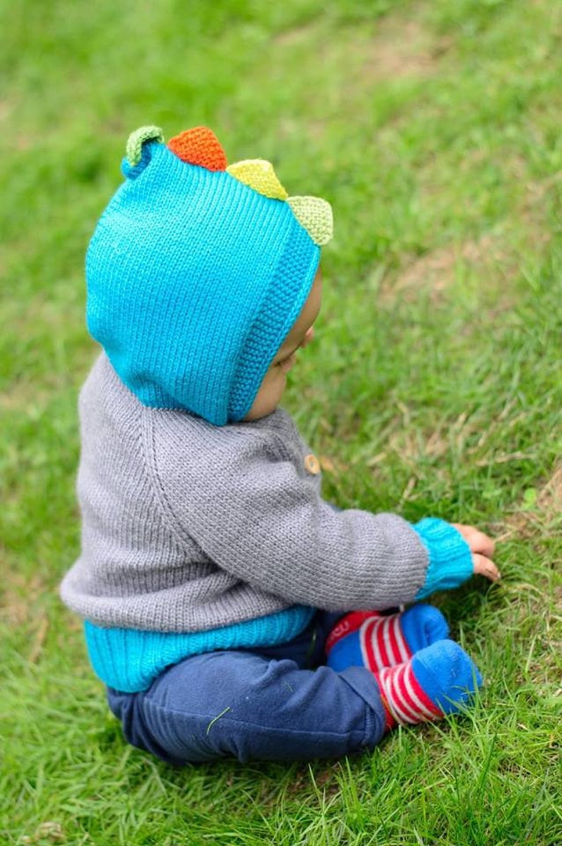 Hoodie sweater merino sweater baby sweater knit sweater grey and blue sweater chicken sweater baby shower new baby MADE TO ORDER