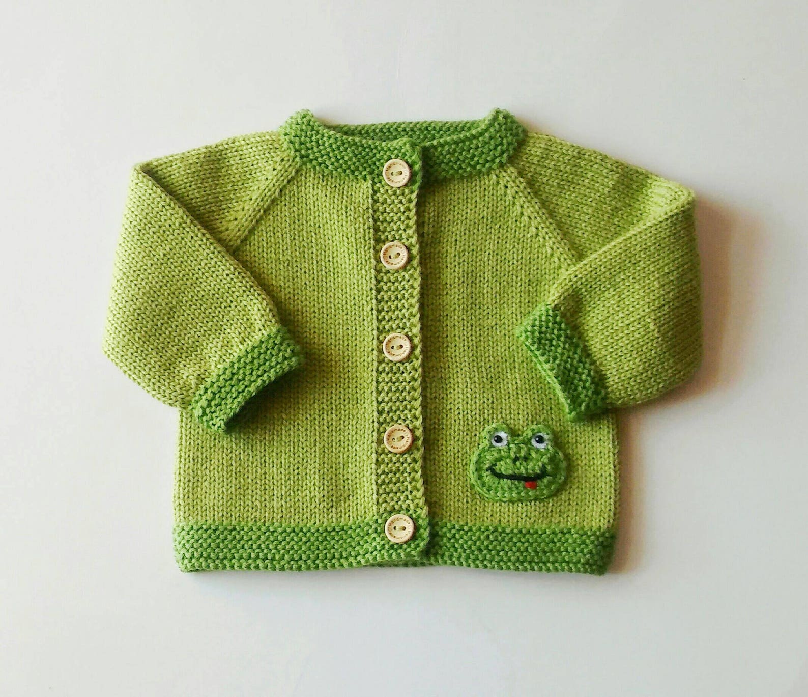 Frog sweater frog cardigan frog jacket for baby baby frog Etsy