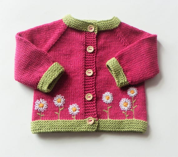 pink cardigan baby