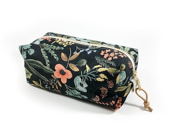 Floral Clutch Personalized Gift for Her Small Travel Organizer Monogrammed Zipper Pouch Rifle Paper Co Clutch Mothers Day Gift Under 30