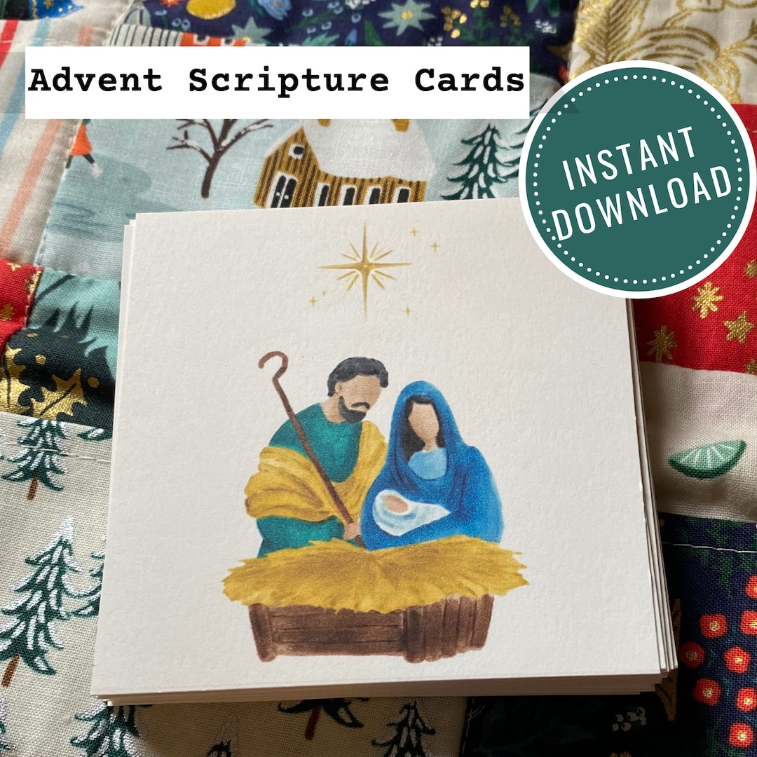 Printathome Advent Calendar Cards, Digital File for Printable Advent Printathome Advent Calendar Cards, Digital File for Printable Advent