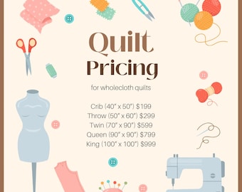 Custom heirloom quilt, Rifle Paper Co wholecloth quilt, custom quilt, any size, crib, throw, twin, queen, king