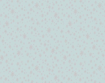 Rifle Paper Co Holiday Classics, Land of Sweets in Powder Blue, nutcracker quilting cotton with metallic gold accents, sold by the half yard