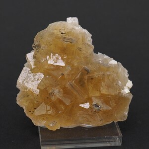 Yellow Fluorite crystal mineral specimen from Spain - 54mm x 55mm x 19mm (F4823-6) structure minerals