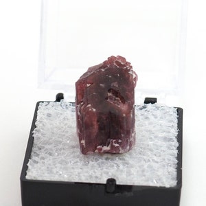 Tourmaline crystal Rubellite stone thumbnail perky box  (F91123-16) structure minerals