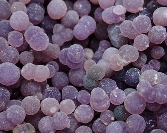 Amethyst "Grape Agate" crystals chalcedony microcrystalline Quartz from Indonesia - purple sphere ball natural stone crystals