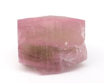 Tourmaline crystal from San Diego Co., California, USA - 6.1gm / 17mm x 16mm x 13mm (B5570) pink green gemstone