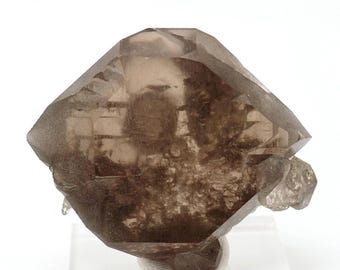 Cristal de cuarzo ahumado Gwindel: Glaciar Talèfre, Francia (48 mm)