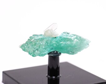 Fluorapophyllite on Stilbite crystal from Savda, India - 29mm x 8.5mm x 11mm (TUC24-4) structure minerals