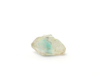 Ajoite Quartz Crystal Specimen: Blue Inclusions, Messina Mine